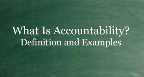 WHAT IS ACCOUNTABILITY