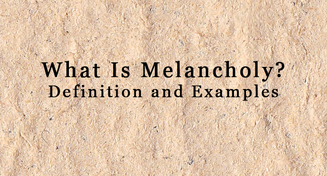 Melancholy Oxford English Dictionary Definition