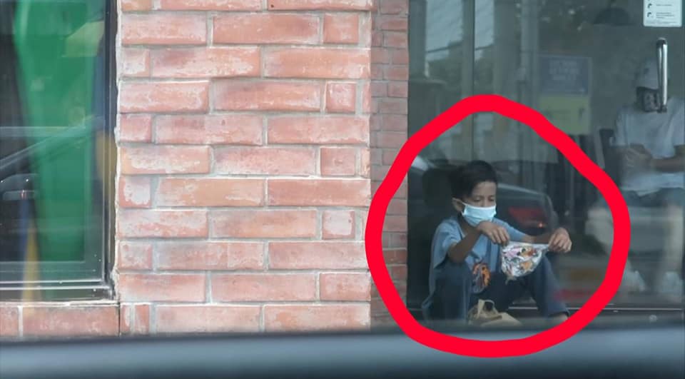 Man Gives Food