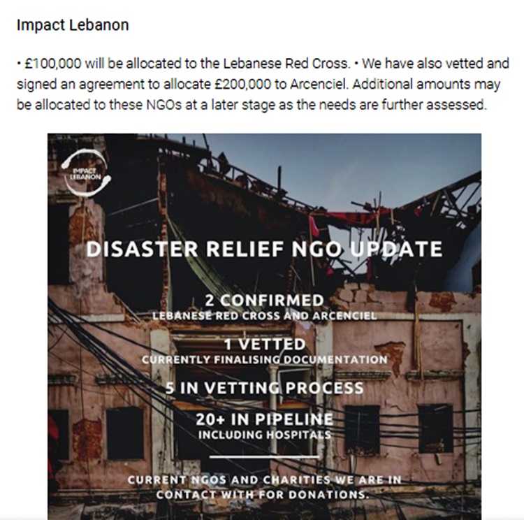 donate to disaster relief