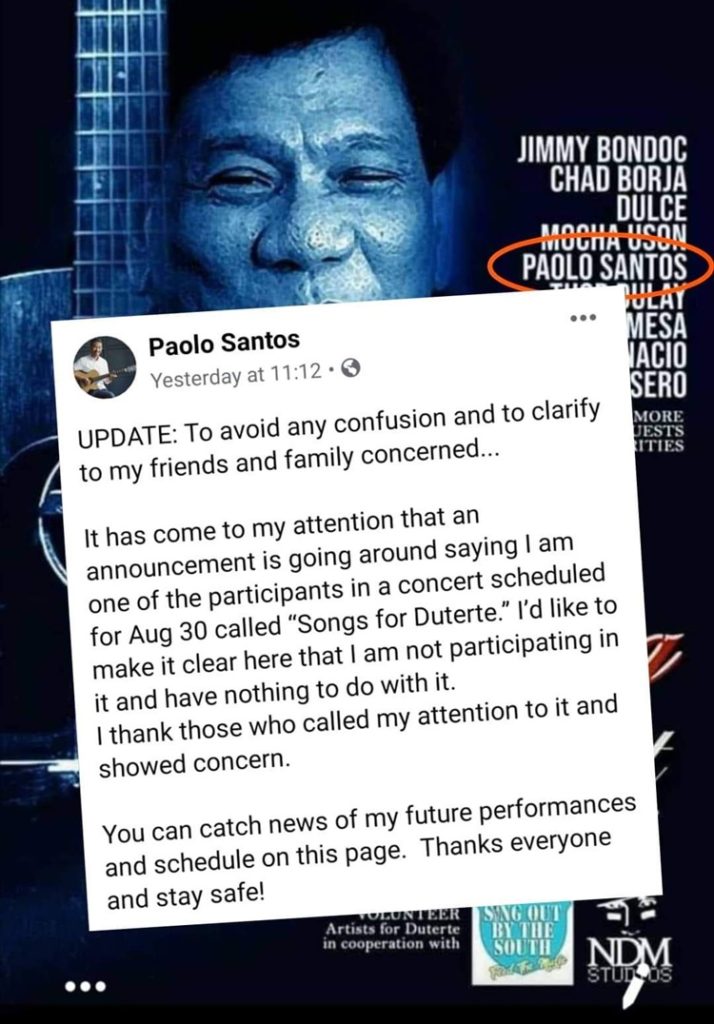 Paolo Santos Reacts To Announcement That He S Part Of Dds Concert