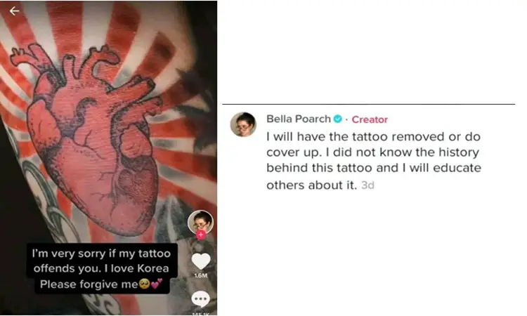 Bella Poarch Tattoo Korean Netizens Criticism Of A Filipina Tiktoker