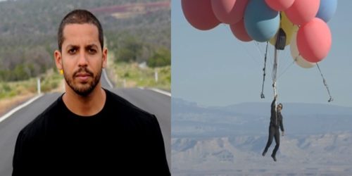 David Blaine Ascension Stunt