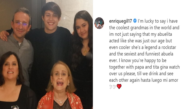 Enrique Gil Mourns Passing Of His Grandmother, Fans Send Condolences