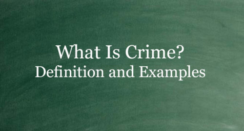 WHAT IS CRIME