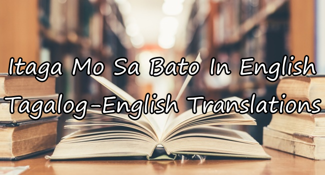 palobo ang bato in english