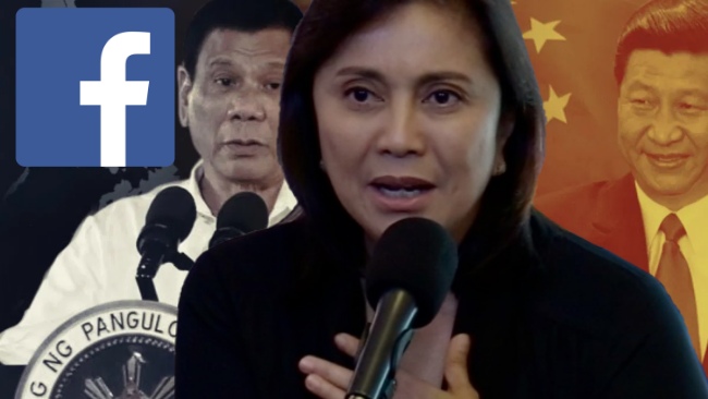 Robredo "Terrified" Of China-backed Pro-Duterte Facebook Groups