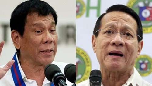 President Rodrigo Roa Duterte, DOH Sec Francisco Duque III