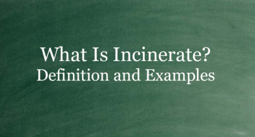 WHAT IS INCINERATE