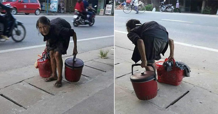 Heartbreaking Photos of Elderly Woman Selling Puto Despite Old Age Goes ...