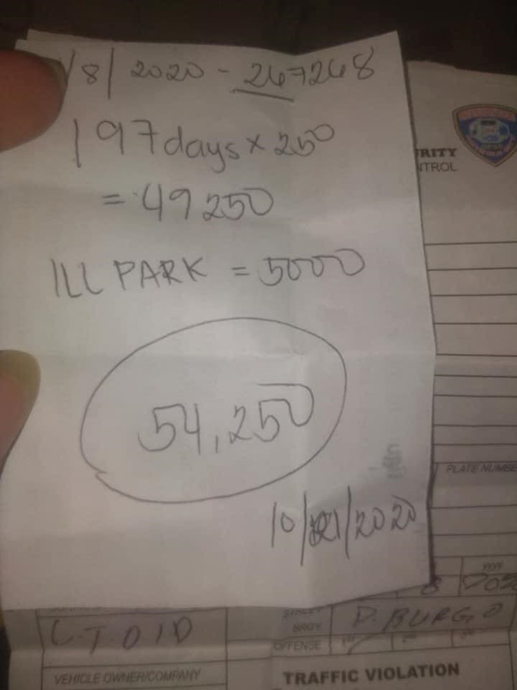 Illegal Parking Violation
