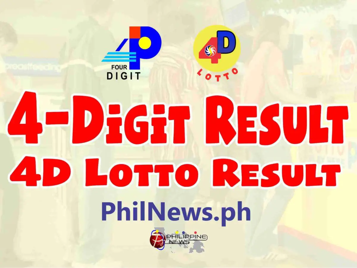 4d result lotto 4D LOTTO