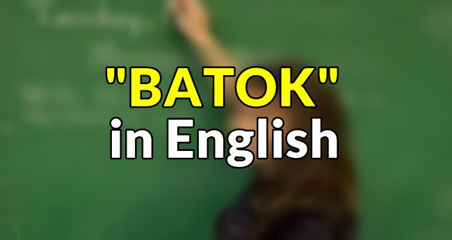  Batok  in English  Translate  Batok   In English 
