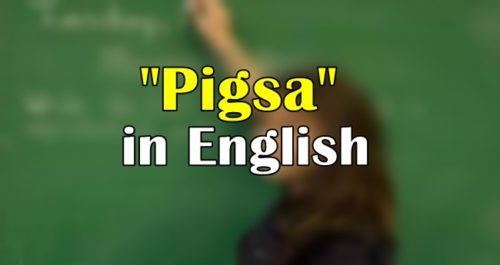 Pigsa In English