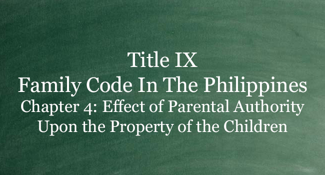 TITLE IX FAMILY CODE OF THE PHILIPPINES