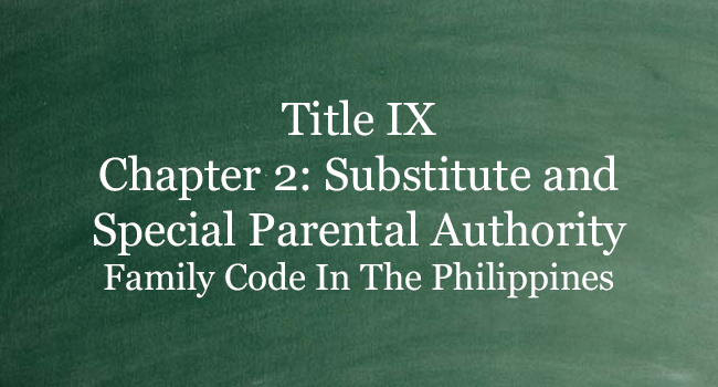 Title IX Chapter 2 | The Family Code Of The Philippines