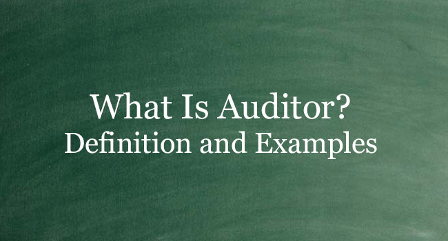 WHAT IS AUDITOR