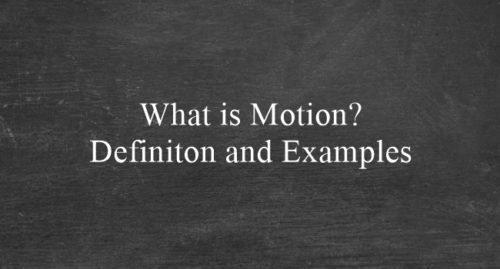 motion definition