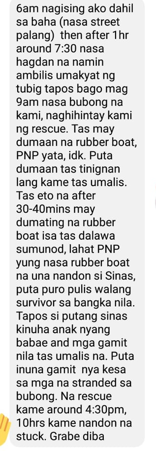 3 Rubber Boats Fetched Sinas, "Tinignan Lang Kami" Says Netizen