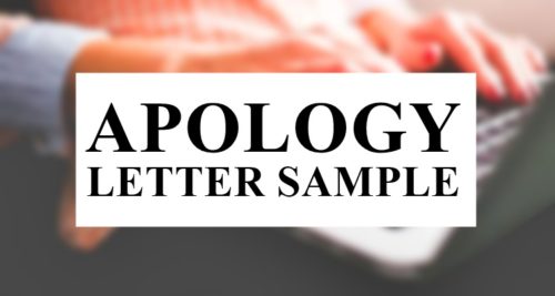 Apology Letter Sample