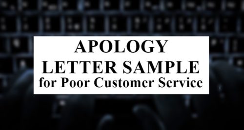 Apology Letter Sample