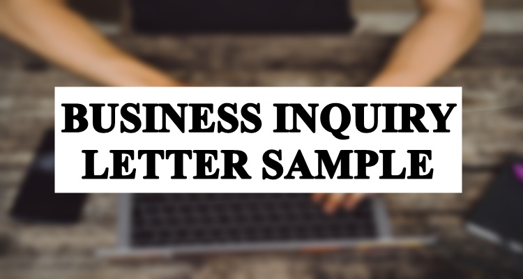 Business Inquiry Letter Sample