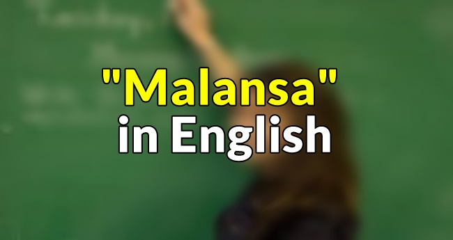 Malansa in English Translate "Malansa" In English