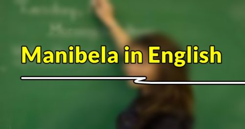 Manibela in English
