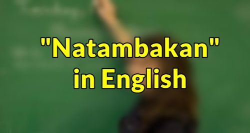 Natambakan in English