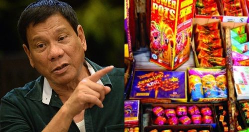 President Rodrigo Roa Duterte, Firecrackers