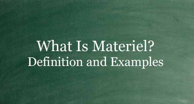 WHAT IS MATERIEL