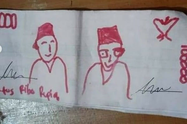 Seller Hand-Drawn Money