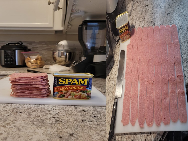 SPAM SLICE CHALLENGE ACCEPTED, How To Cut Thin Slices Of Spam, Filipina Wife  In USA