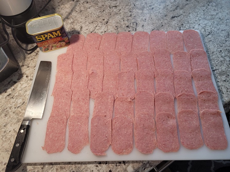 SPAM SLICE CHALLENGE ACCEPTED, How To Cut Thin Slices Of Spam, Filipina Wife  In USA
