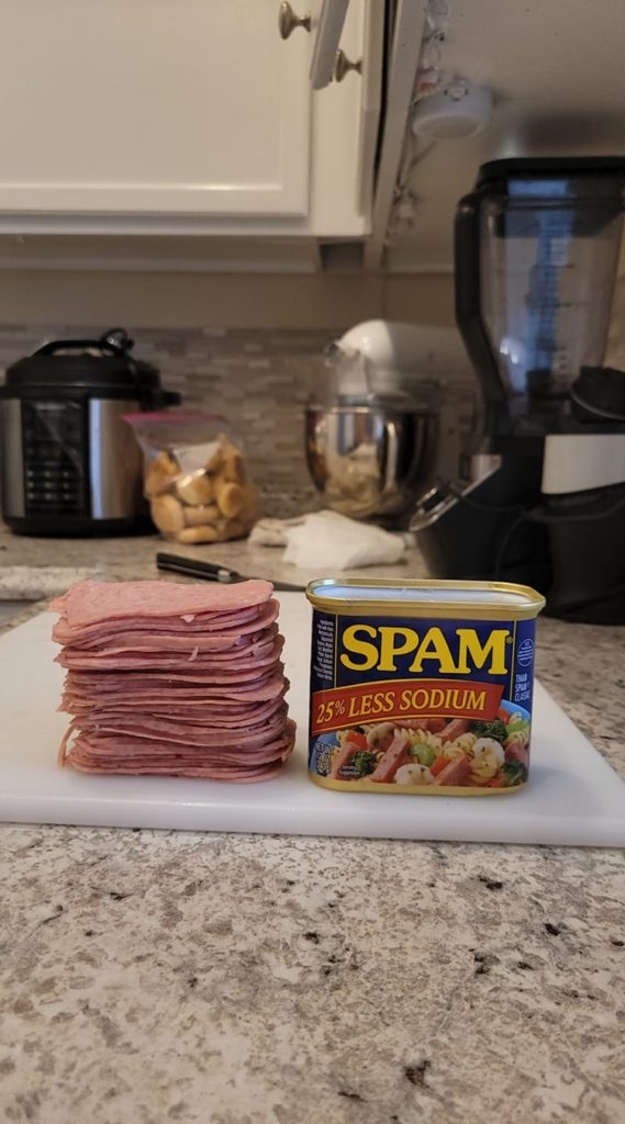 SPAM SLICE CHALLENGE ACCEPTED, How To Cut Thin Slices Of Spam, Filipina Wife  In USA