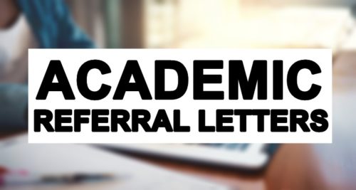 Academic Referral Letters