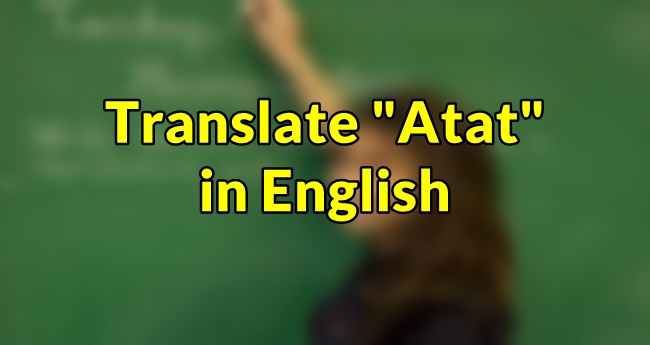 Atat in English