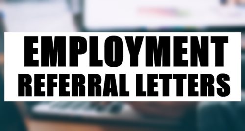Employment Referral Letters