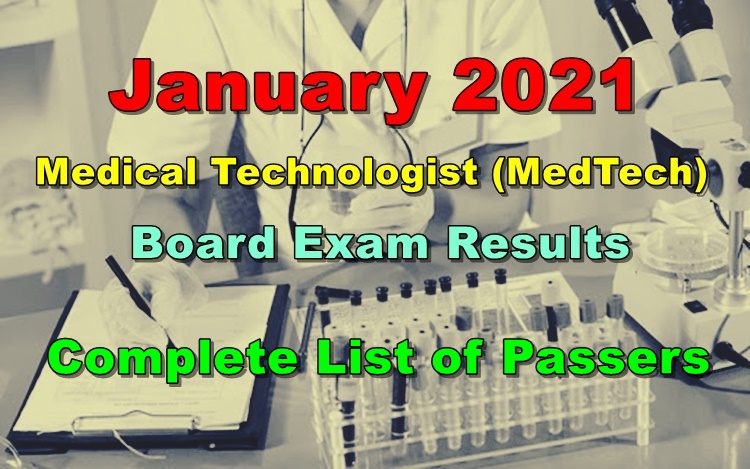 MedTech Board Exam Results January MTLE Full List Of Passers