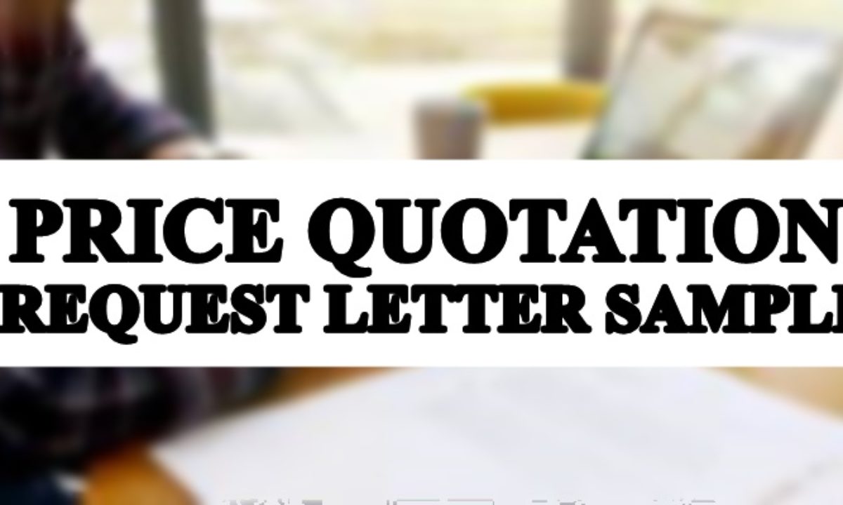 Price Quotation Request Letter Sample