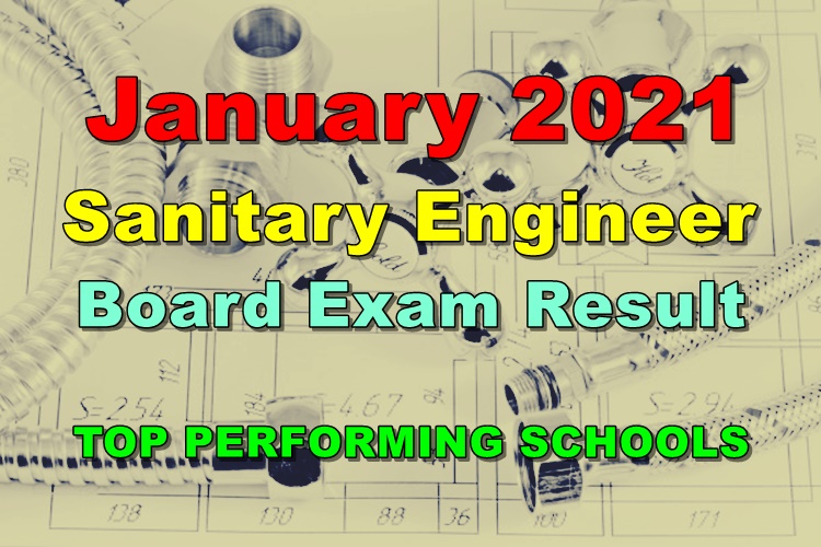 Sanitary Engineer Board Exam Result January 2021 – Top Performing Schools