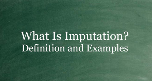 WHAT IS IMPUTATION