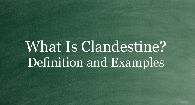 clandestiny definition