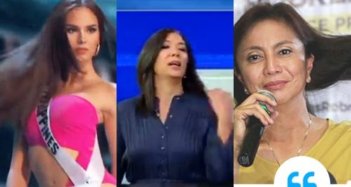 hair flip catriona gray pinky webb leni robredo