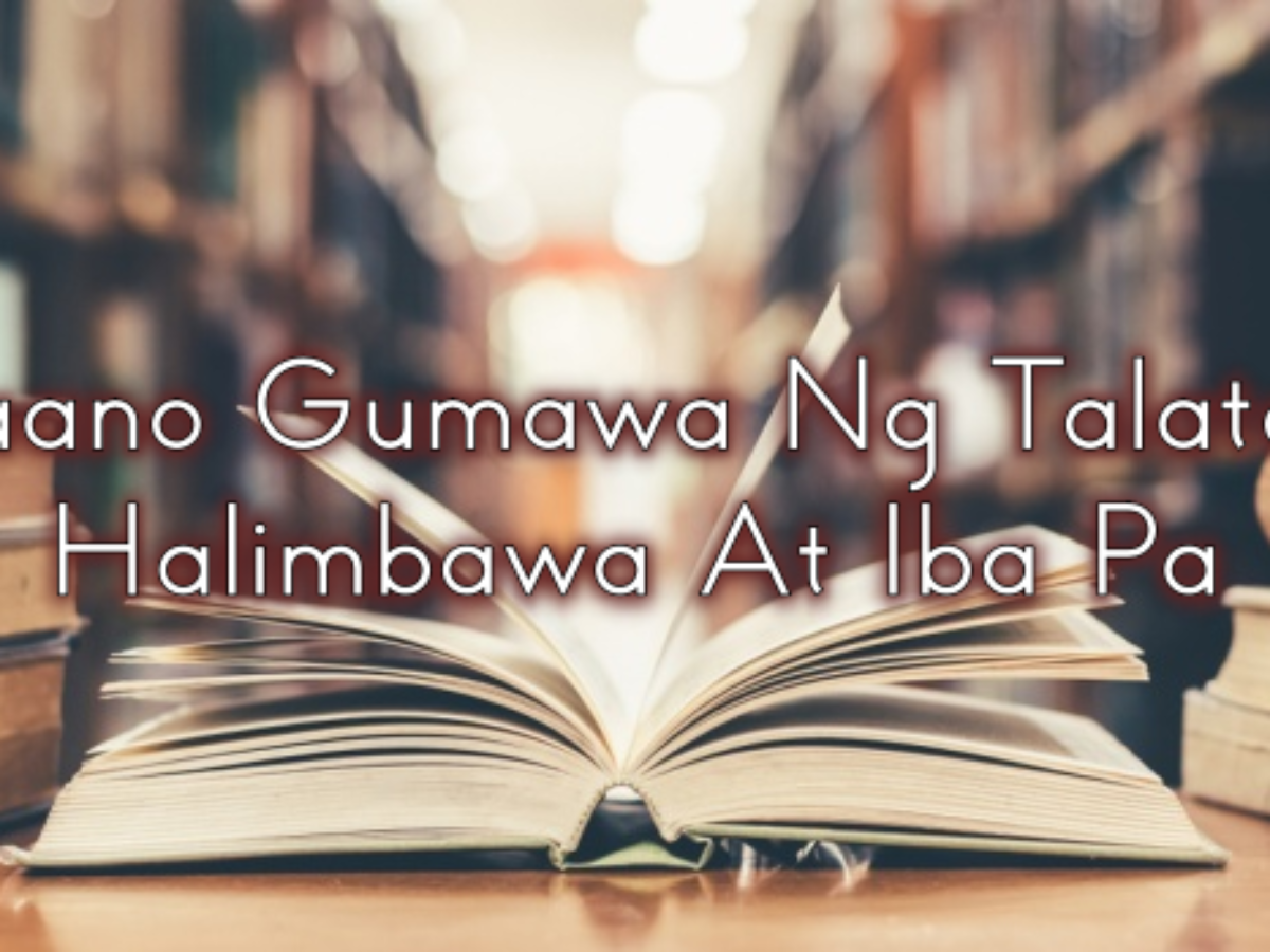 Magbigay Ng Halimbawa Ng Talata