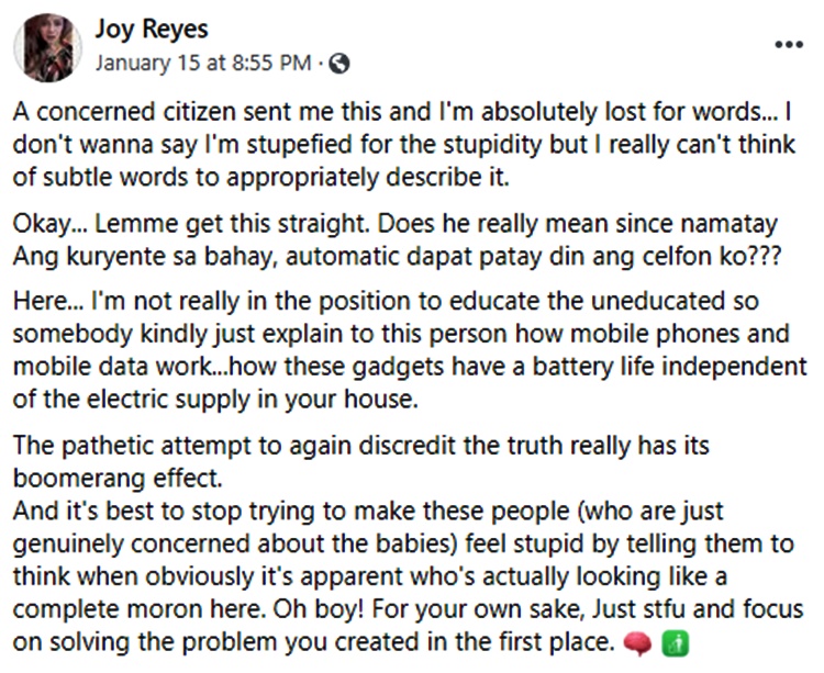 joy reyes post