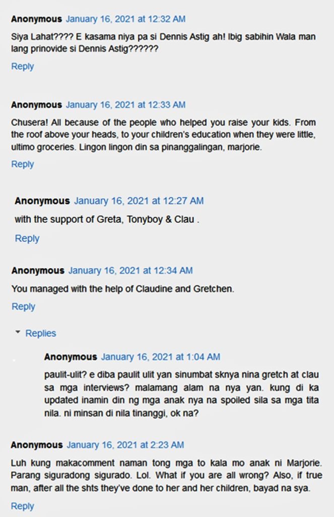 marjorie barretto netizens comments