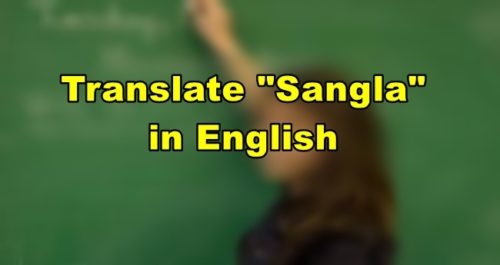 sangla in English
