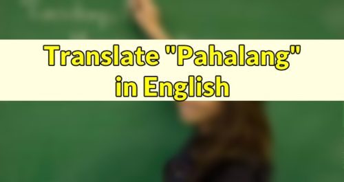Pahalang in English