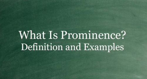 What Is Prominence
